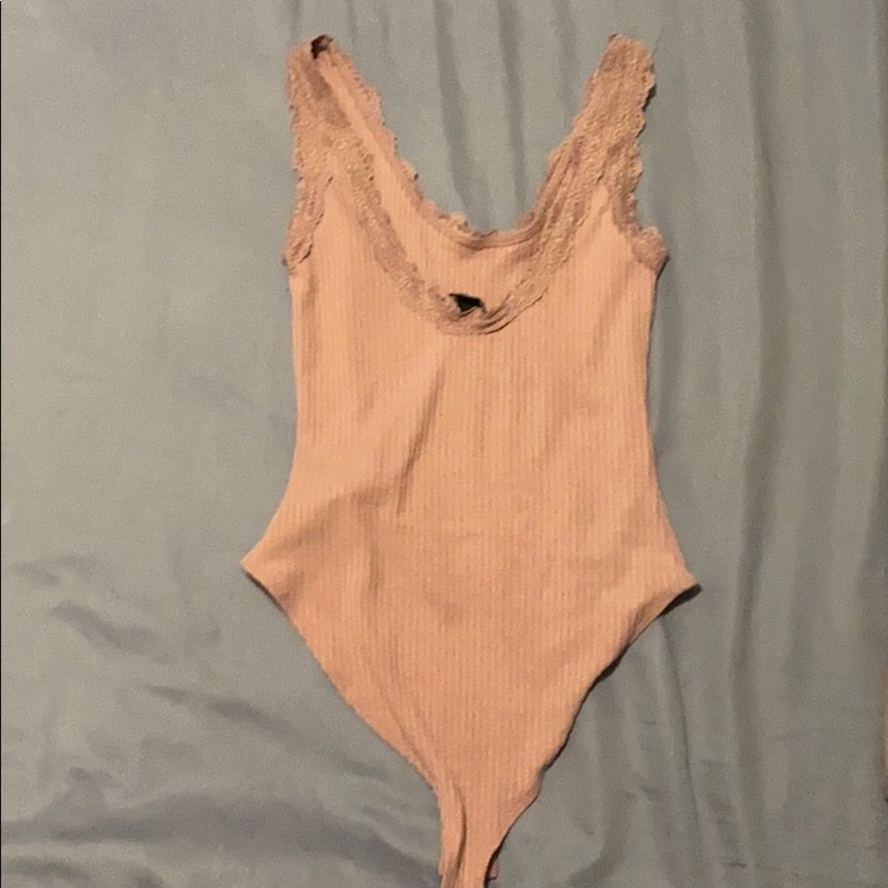 Purple lace body suit!